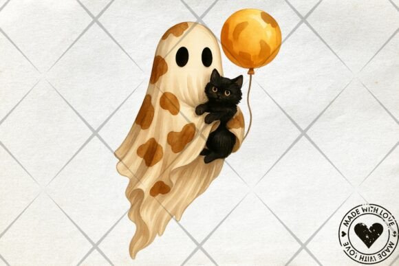 Download Watercolor Halloween Ghost PNG - Halloween Collection