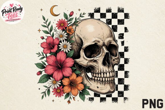 Download Floral Skull PNG, Gothic Halloween Skull - Halloween Collection