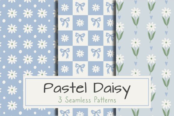 Download Pastel Daisy Seamless Patterns - Pastel Collection