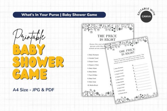 Download The Price is Right Baby Shower Game - Premium Resources