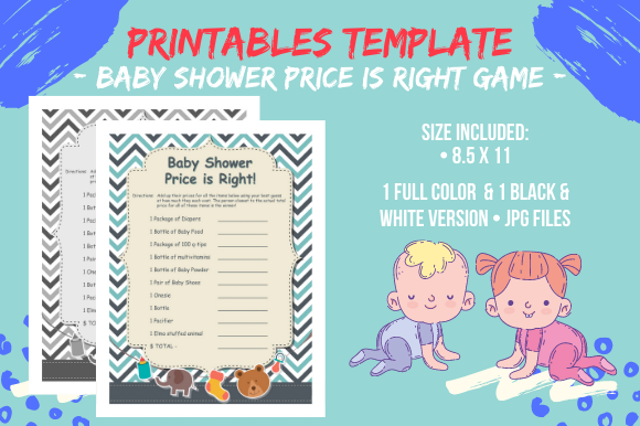 Download Baby Shower Price is Right Game 4 Adults - Premium Resources