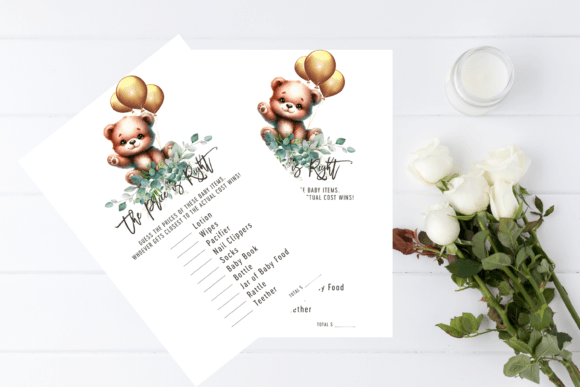 Download Teddy Bear Shower Price is Right Game - Premium Resources
