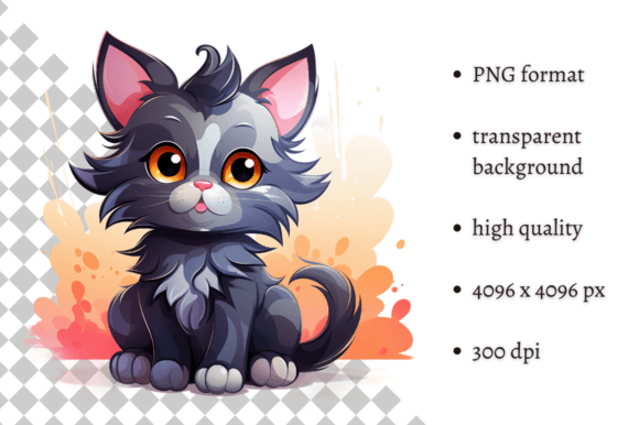 Download Pastel Pink Halloween Cat PNG Clipart - Pastel Collection